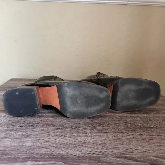 Steve Madden Loreen Black Patent Faux Leather Boots,  Size 7 - Picture 6 of 8